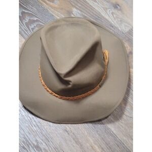 Outback Trading Co Grizzly 1486 Brown Cotton Oilskin Western Cowboy Hat
